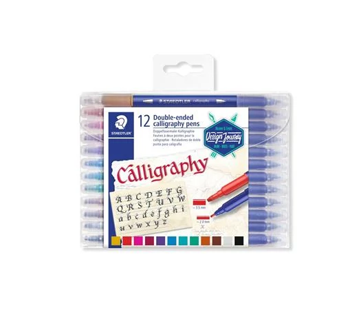 Kalligrafikus marker készlet, 2,0/3,5 mm, kétvégű, STAEDTLER 