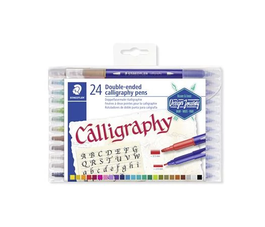 Kalligrafikus marker készlet, 2,0/3,5 mm, kétvégű, STAEDTLER 