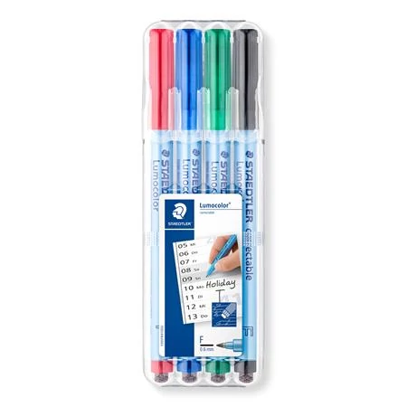 Alkoholmentes marker készlet, OHP, 0,6 mm, STAEDTLER 