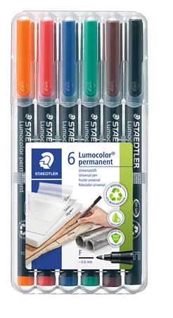 Alkoholos marker készlet, OHP, 0,6 mm, STAEDTLER 