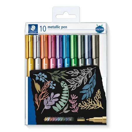Dekormarker készlet, 1-2 mm, kúpos, STAEDTLER 