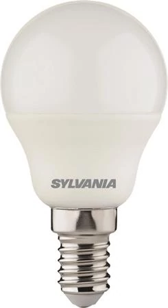 LED izzó, E14, kisgömb, 6,5W, 806lm, 2700K (MF), SYLVANIA 