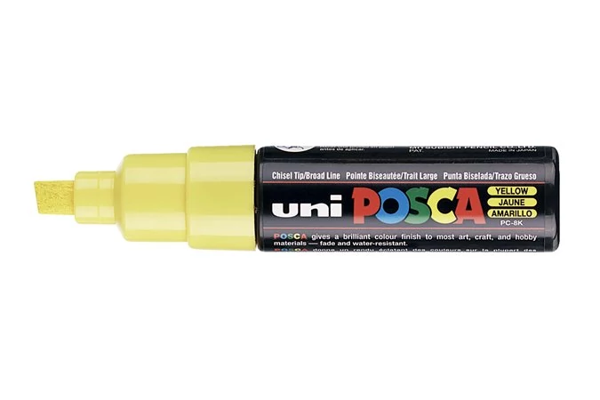 Dekormarker, 8 mm, vágott, UNI 
