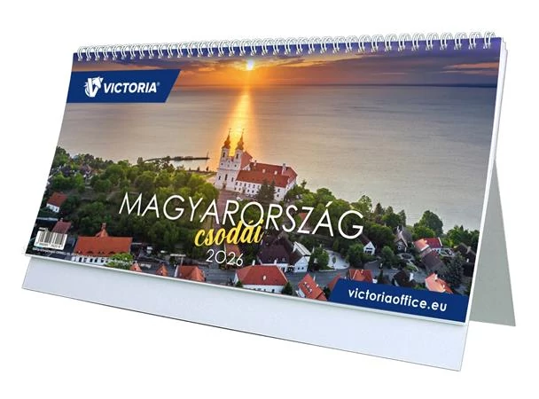 Naptár, asztali, álló, VICTORIA OFFICE 