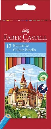 Színes ceruza készlet, hatszögletű, FABER-CASTELL 