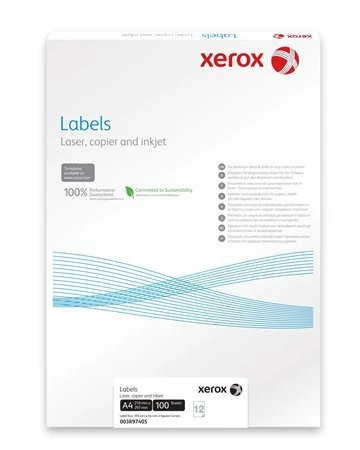 Etikett, univerzális, 70x37 mm, XEROX, 2400 etikett/csomag - 100 ív