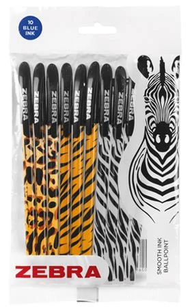 Golyóstoll, 0,27 mm, kupakos, vegyes testszín, ZEBRA 
