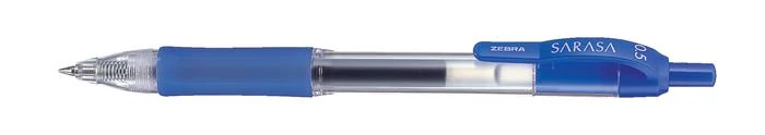 Zseléstoll, 0,33 mm, nyomógombos, ZEBRA Sarasa, kék