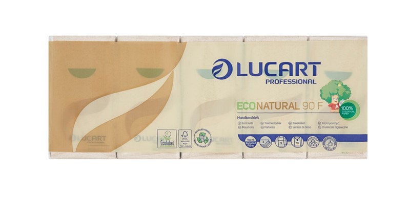 Papírzsebkendő Lucart Econatural 90
