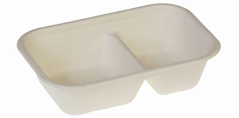 Cukornád tál 1000ml, szögletes, BIO-laminált, két részes, 229x153x57mm