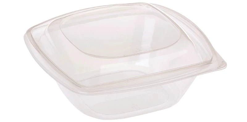 PLA salátás tál 960ml, 192x192x78mm, fedővel