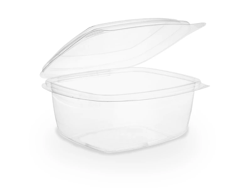 Vegware 16oz PLA egybefedeles készült tartóedény - 123 x 135 x 65 mm