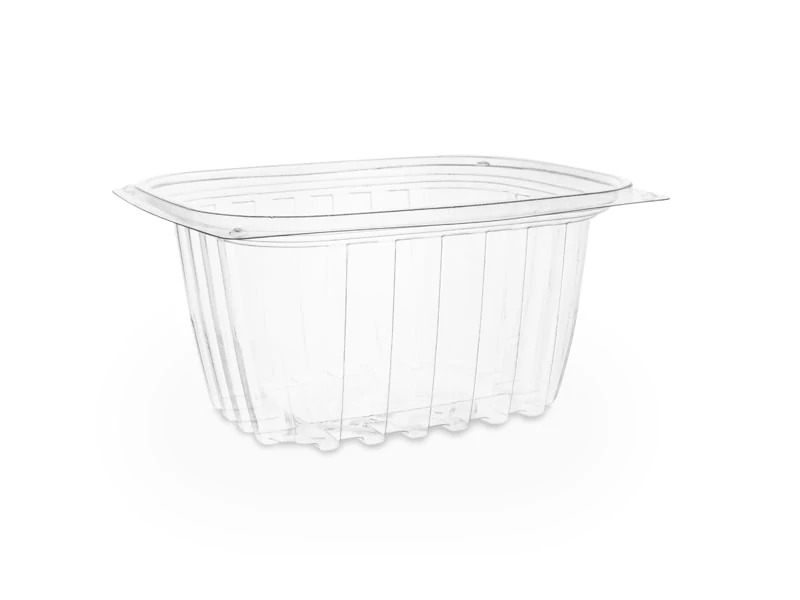 Vegware 16oz téglalap alakú PLA deli tartóedény (150 x 124 x 72 mm)
