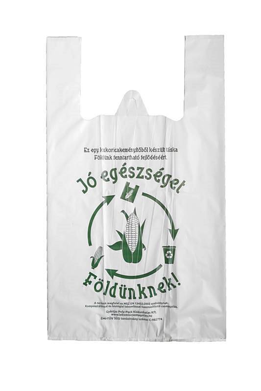 Lebomló Ingvállas táska, PLA (környezetbarát) 240+2x60x450x0,015 mm