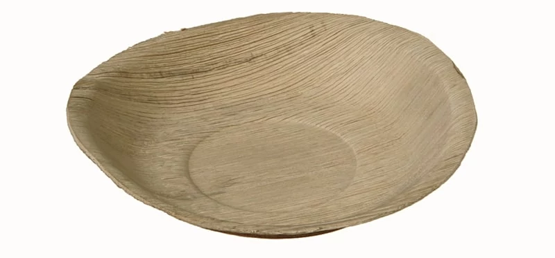 Pálmalevél tányér, kerek 18cm