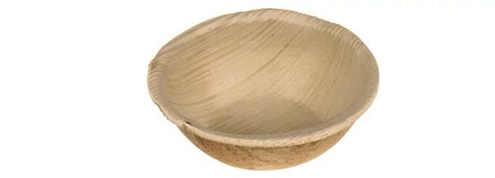 Pálmalevél mártogatós tál, kerek 6cm