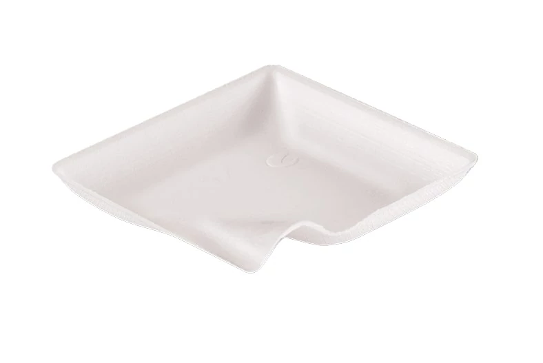 Cukornád tál, Wave 80x80x9mm